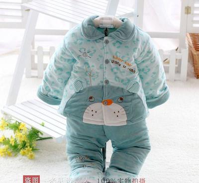 童裝批發(fā)之選 卡通豹仔棉衣套裝與旺特圓水晶絨寶寶棉衣2件套920全方位解析